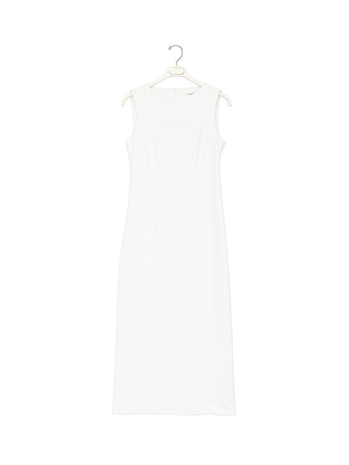 Paper Moon - Korean Women Fashion - #momslook - Crepe Pencil Line Midi Sleeveless Kelly One-piece - 8
