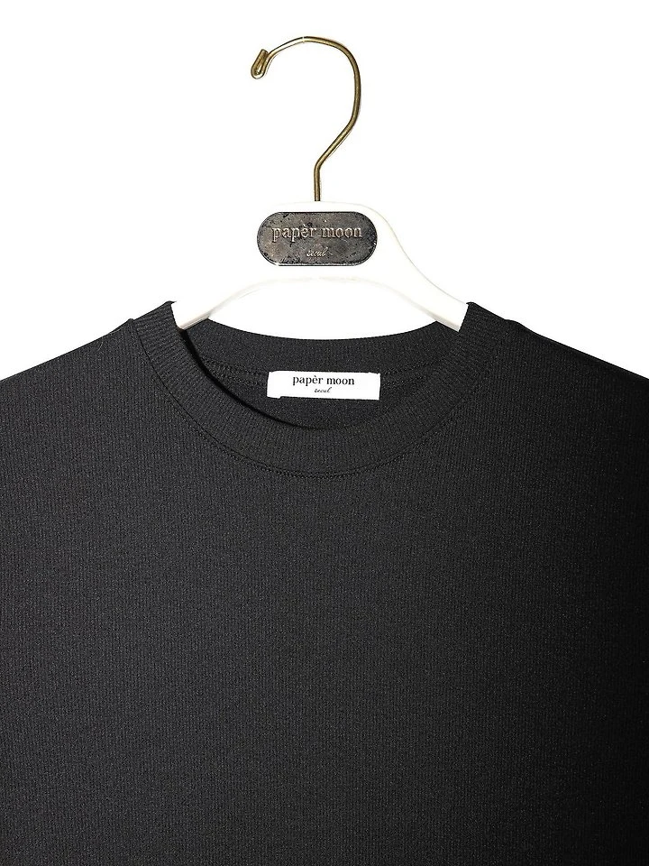 Paper Moon - Korean Women Fashion - #momslook - Ribbed Slim Crewneck Basic Tee - 7
