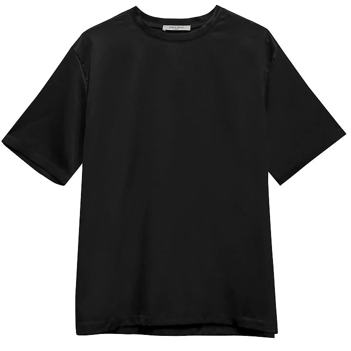 Paper Moon - Korean Women Fashion - #womensfashion - Classic Silky Satin Short Sleeve Top - 4