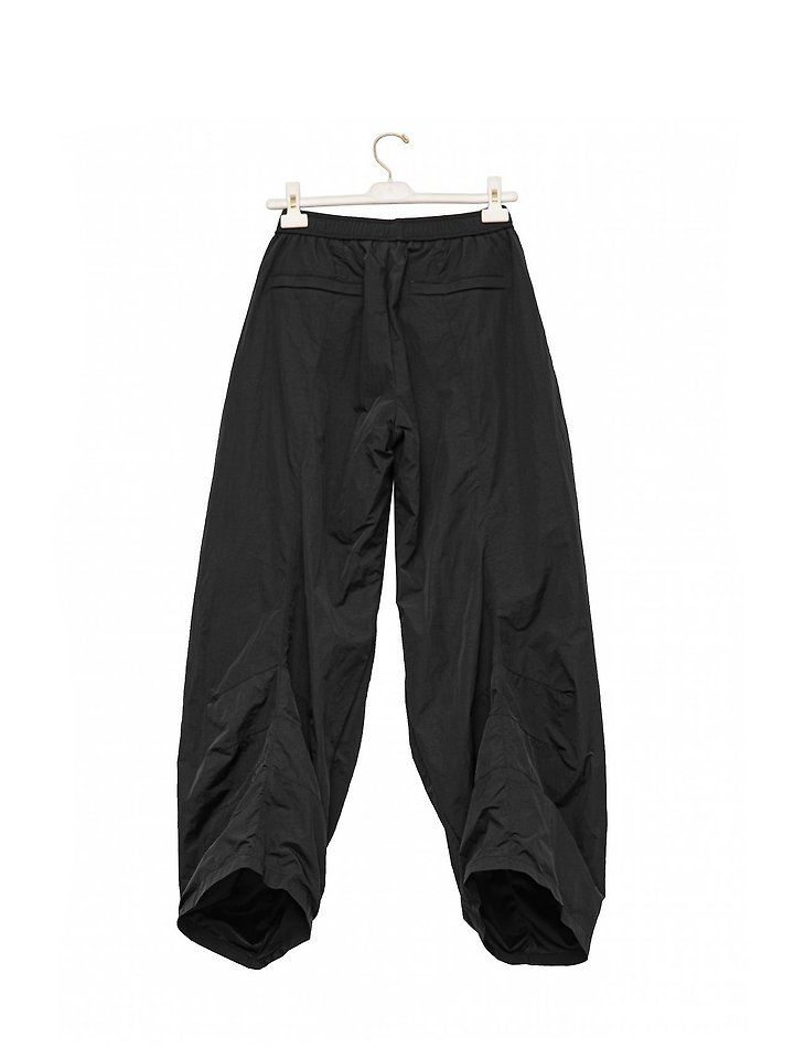Paper Moon - Korean Women Fashion - #momslook - Nylon Drawstring Wide Twist Pattern Trousers - 9