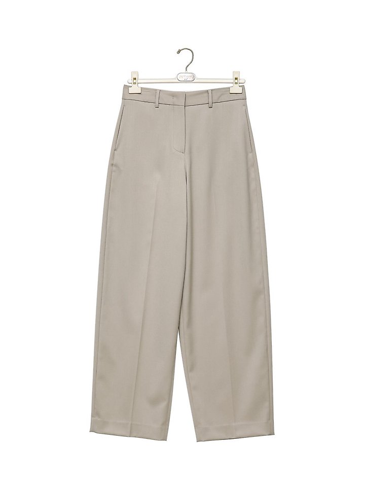 Paper Moon - Korean Women Fashion - #momslook - Wool Silk Low Trousers - 5