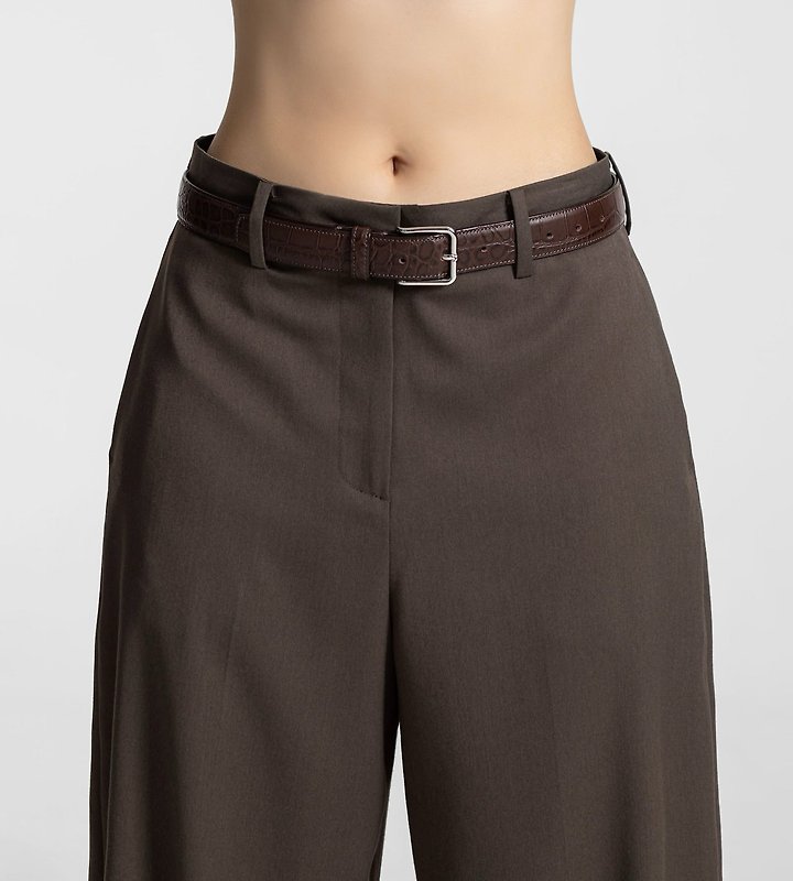 Paper Moon - Korean Women Fashion - #momslook - Wool Silk Low Trousers - 7