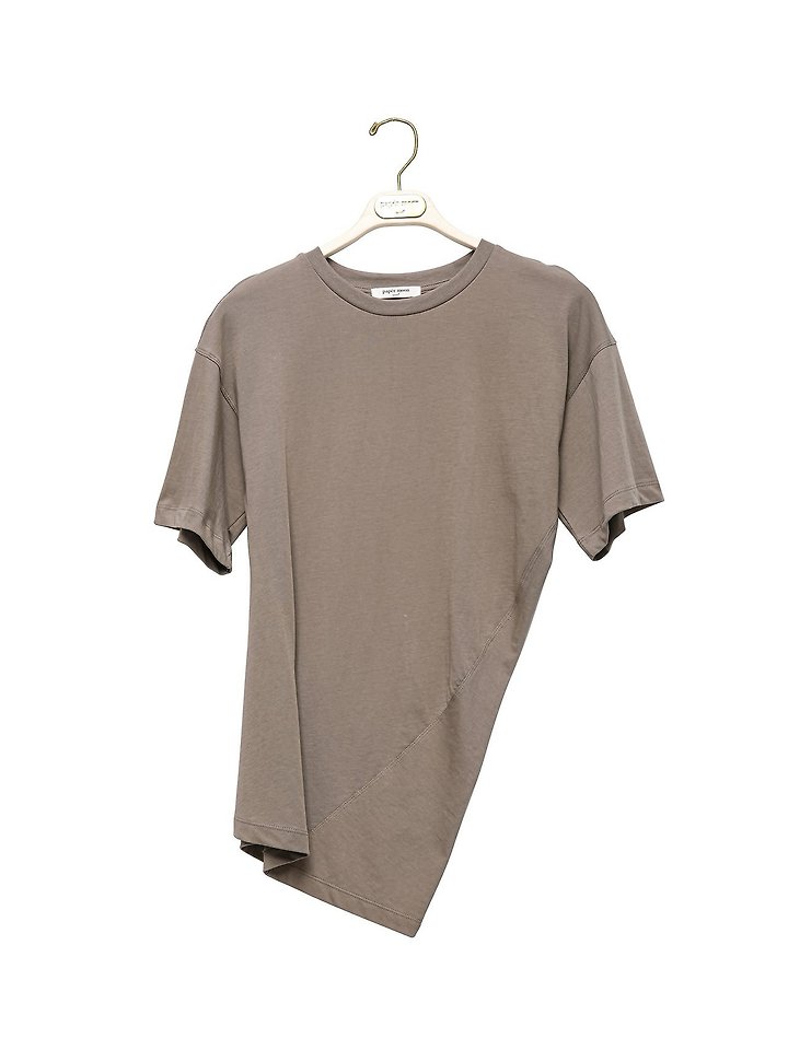 Paper Moon - Korean Women Fashion - #momslook - Twist Draped Side Line Detail Tee - 5