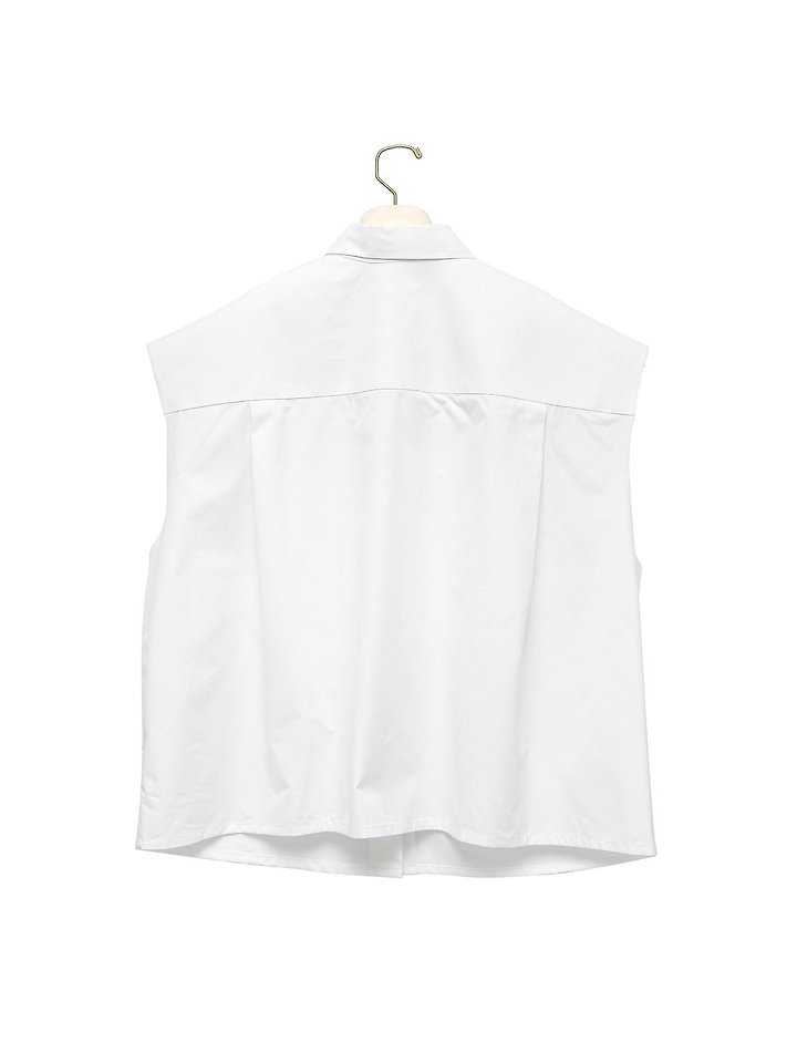 Paper Moon - Korean Women Fashion - #momslook - Oversized Square Sleeveless Shirt - 8