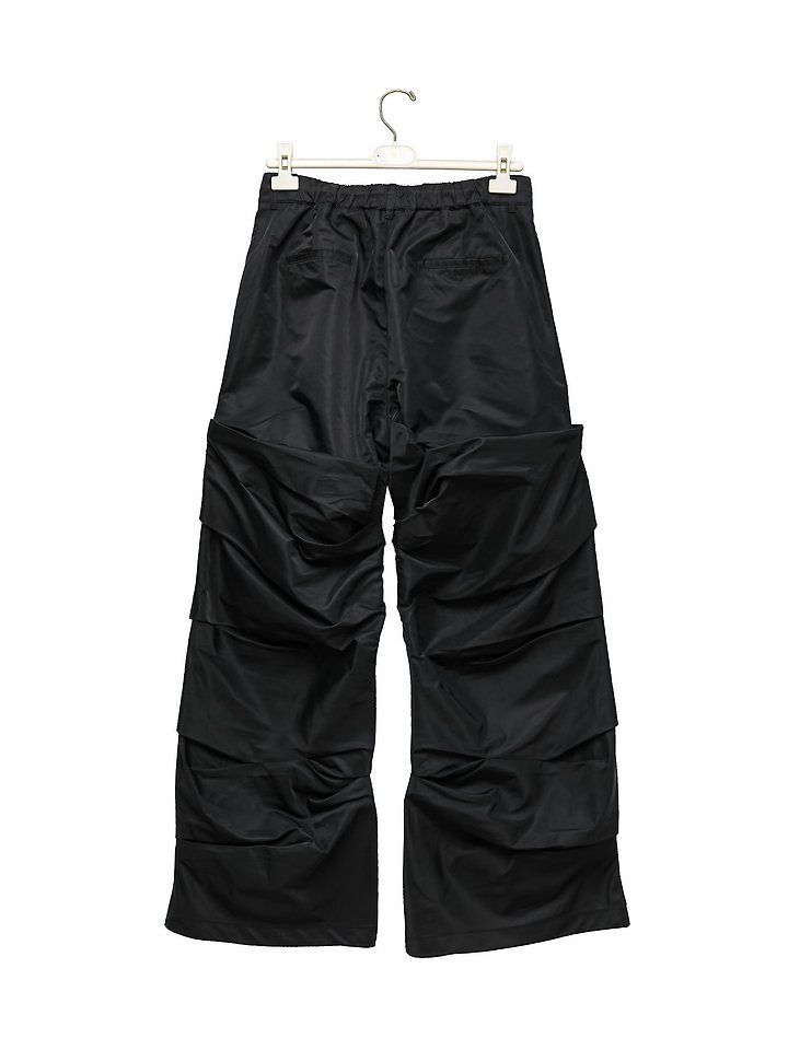Paper Moon - Korean Women Fashion - #momslook - LUX Shirred Crinkle Track Wide Pants - 8