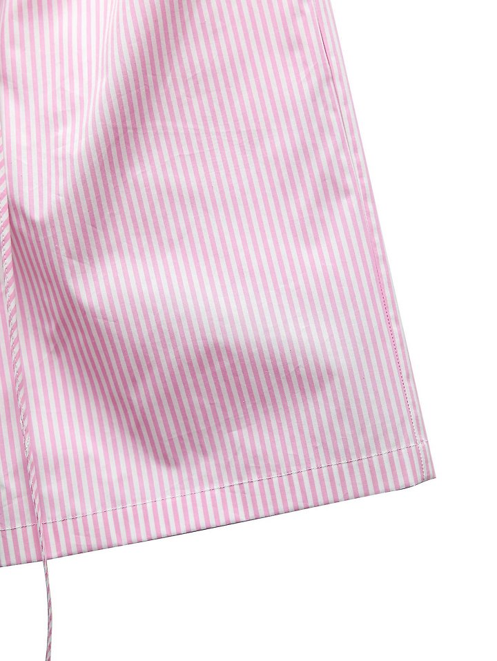 Paper Moon - Korean Women Fashion - #momslook - Lounge Striped Set Up Bermuda Shorts - 10