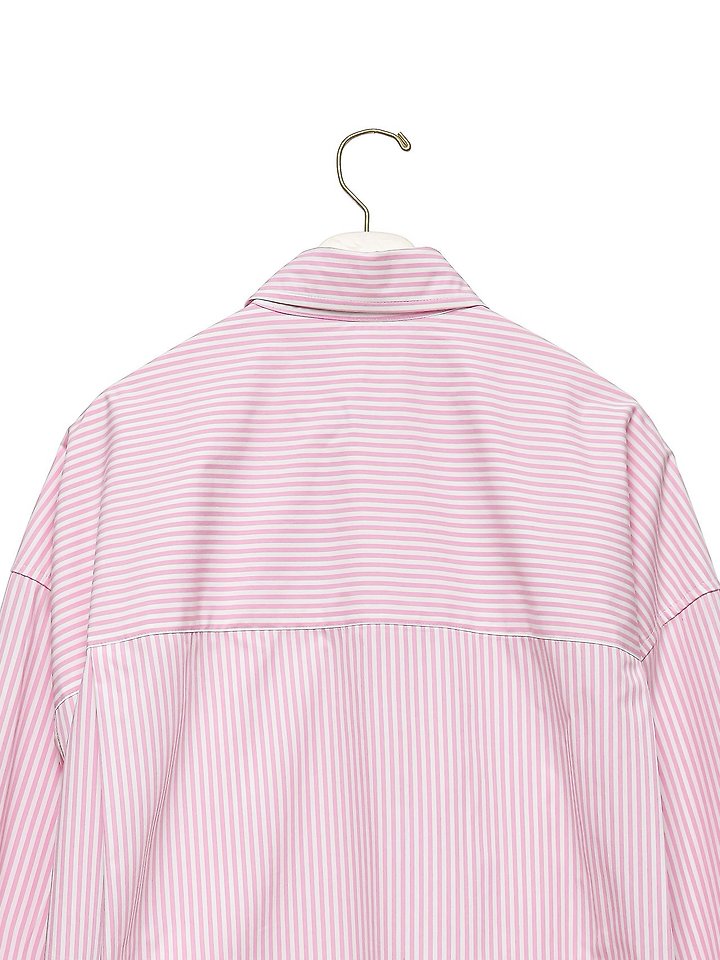 Paper Moon - Korean Women Fashion - #momslook - Lounge Striped Set Up Button Down Shirt - 10