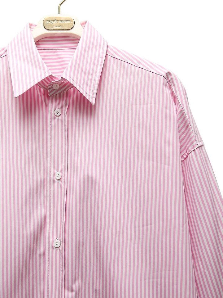 Paper Moon - Korean Women Fashion - #momslook - Lounge Striped Set Up Button Down Shirt - 8