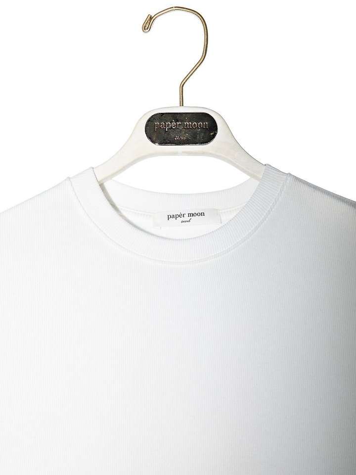 Paper Moon - Korean Women Fashion - #momslook - Ribbed Slim Crewneck Basic Tee - 7