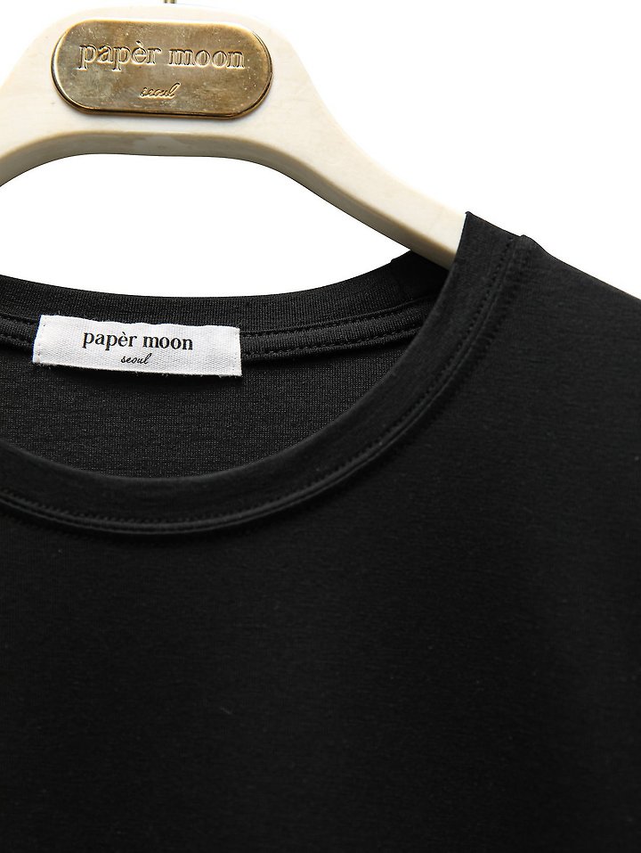 Paper Moon - Korean Women Fashion - #momslook - Classic Slim Fit Tencel Crew Neck Top - 6