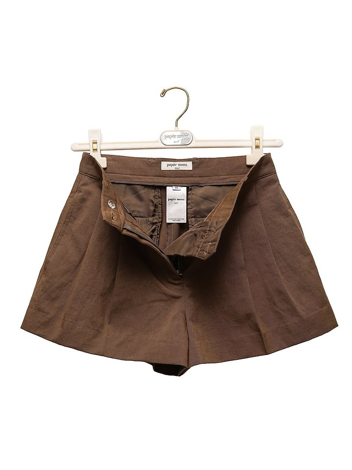 Paper Moon - Korean Women Fashion - #momslook - Washed Linen Chino Shorts - 9