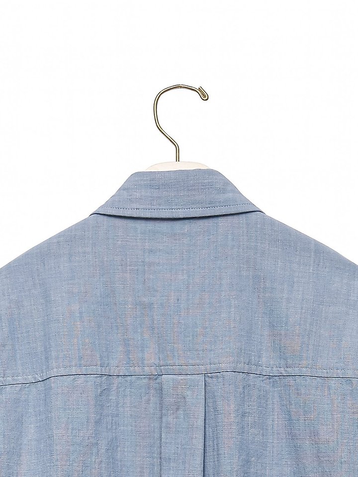 Paper Moon - Korean Women Fashion - #momslook - Soft Linen Oversized Button Down Shirt - 11