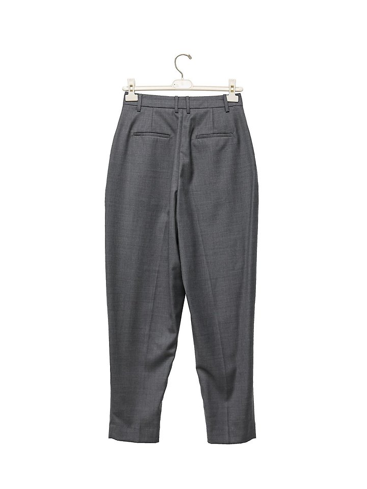 Paper Moon - Korean Women Fashion - #momslook - Double Pintuck Detail Wool Baggy Slacks - 8