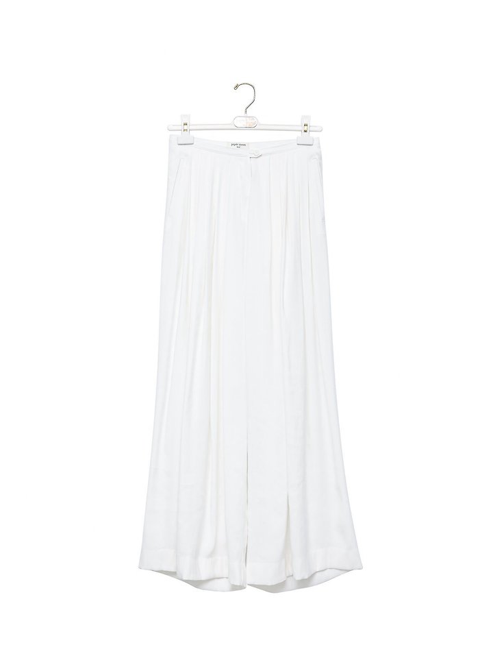 Paper Moon - Korean Women Fashion - #momslook - Bamboo Pleated Pin-Tuck Wide Trousers - 7