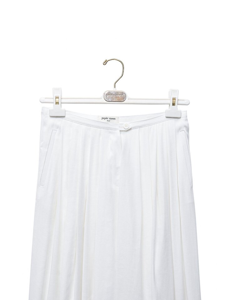 Paper Moon - Korean Women Fashion - #momslook - Bamboo Pleated Pin-Tuck Wide Trousers - 9