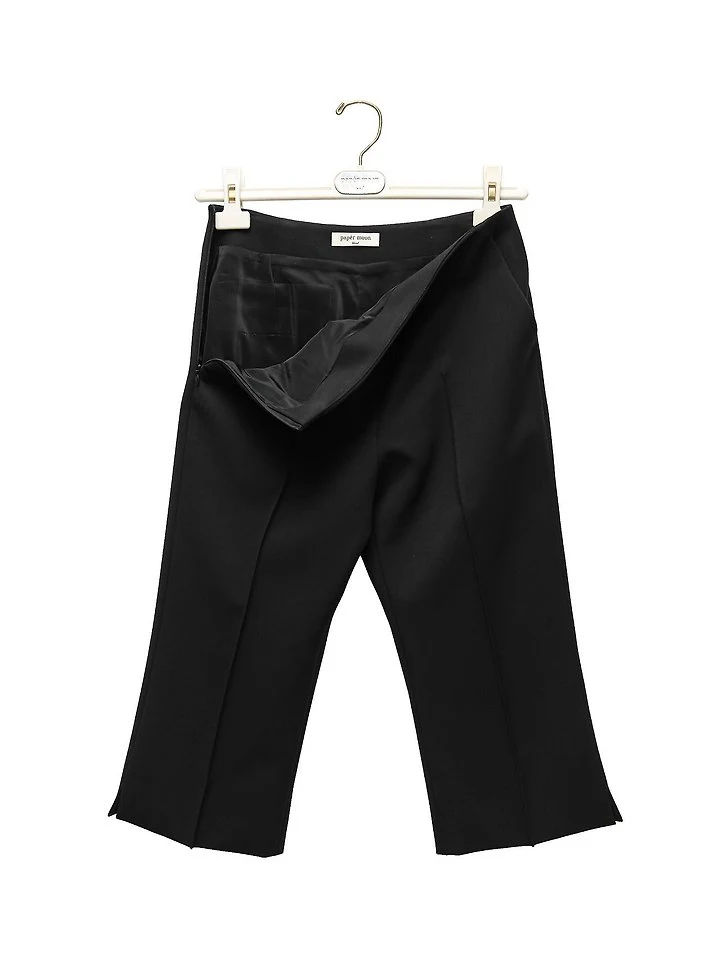 Paper Moon - Korean Women Fashion - #momslook - Crease Line Slit Midi Pants - 10