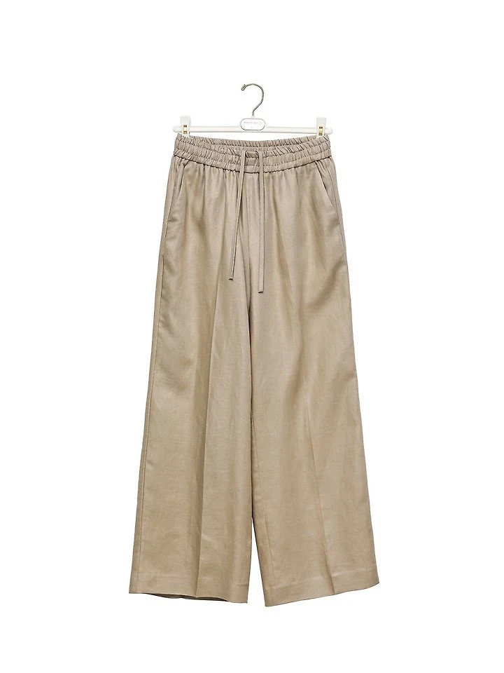 Paper Moon - Korean Women Fashion - #pursuepretty - Linen Drawstring Trousers - 8