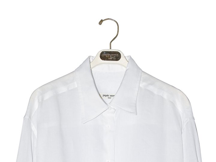 Paper Moon - Korean Women Fashion - #restrostyle - Vivid Oversized Linen Button-Down Shirt - 11