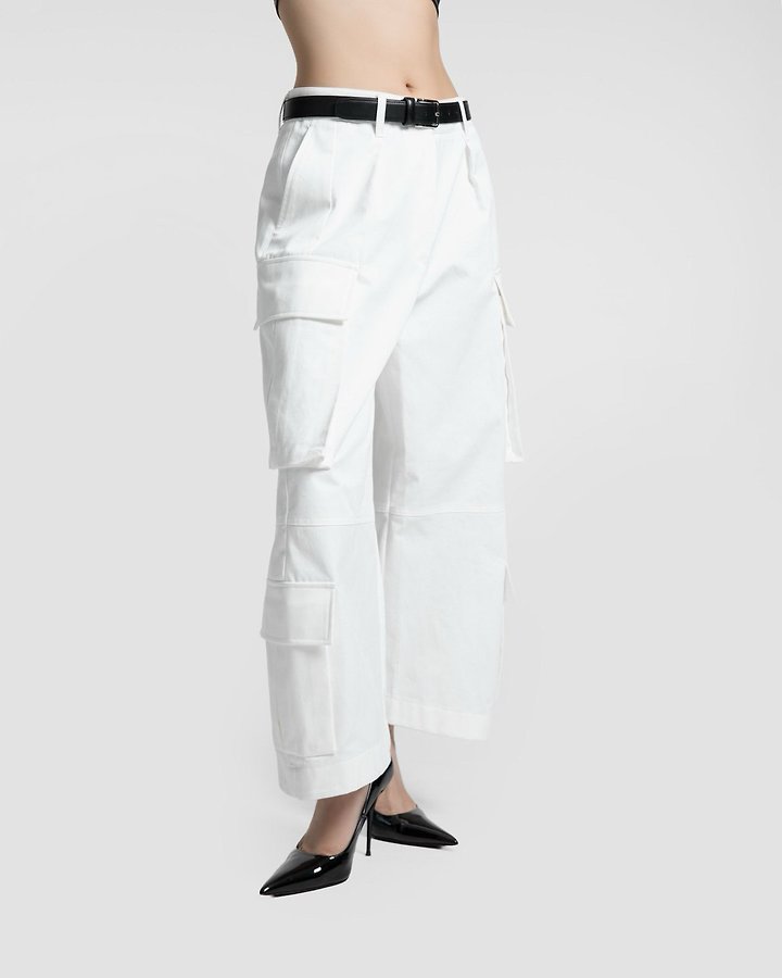 Paper Moon - Korean Women Fashion - #restrostyle - Structured Double Cargo Pants - 5