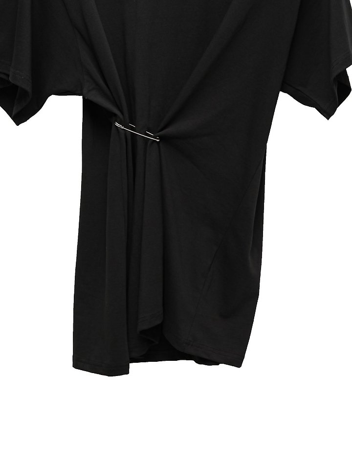 Paper Moon - Korean Women Fashion - #restrostyle - Pleated Pinch Pin Detail Oversized Shoulder Padded Tee - 9