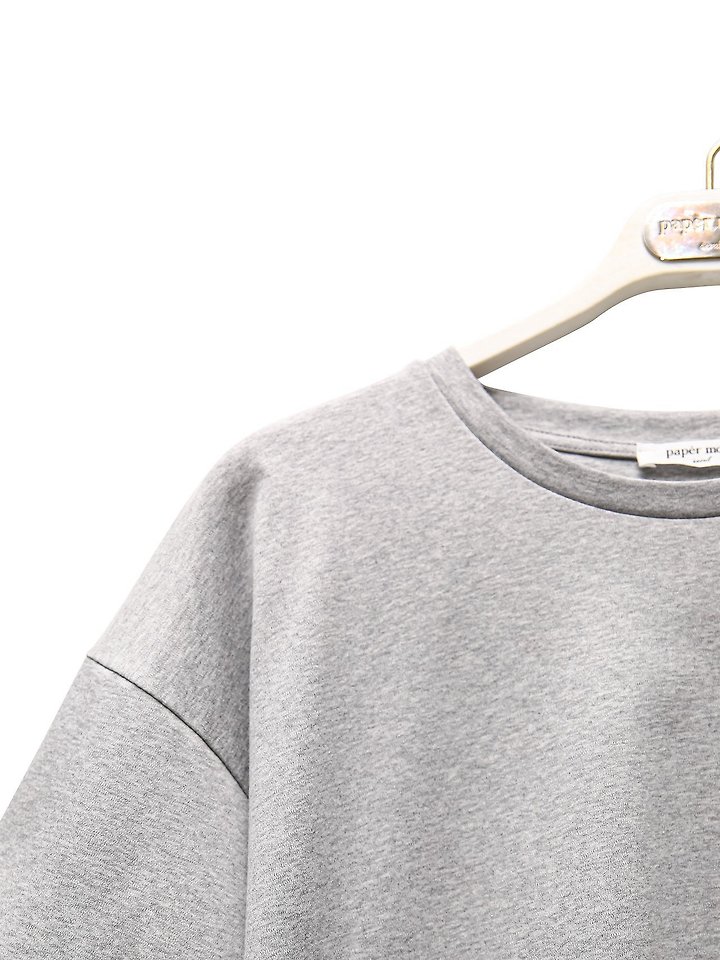 Paper Moon - Korean Women Fashion - #restrostyle - Premium Oversized Cotton Rolled Up Tee - 8