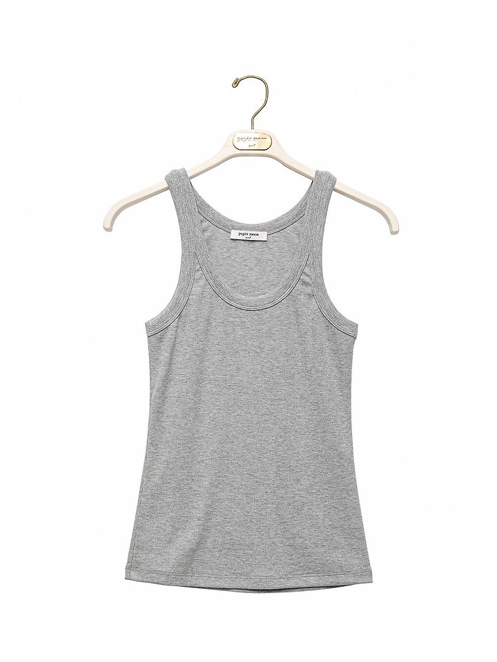 Paper Moon - Korean Women Fashion - #restrostyle - Sleeveless Rib Jersey Tank Top - 6