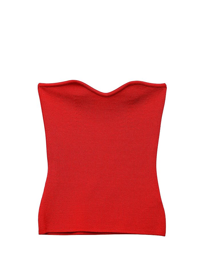 Paper Moon - Korean Women Fashion - #restrostyle - Volume Bust Tube Knit Top - 4