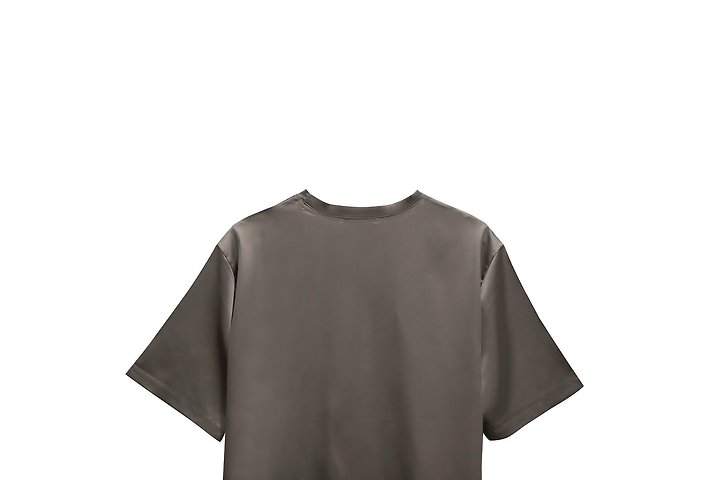 Paper Moon - Korean Women Fashion - #romanticstyle - Classic Silky Satin Short Sleeve Top - 9