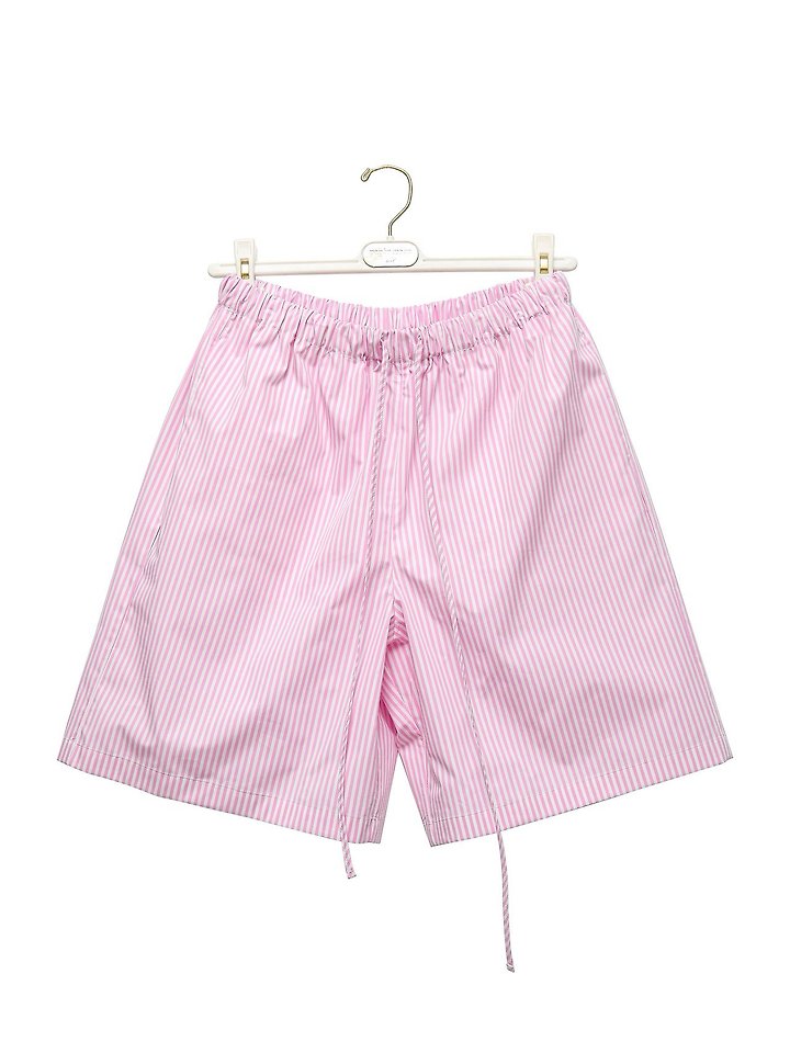 Paper Moon - Korean Women Fashion - #romanticstyle - Lounge Striped Set Up Bermuda Shorts - 6