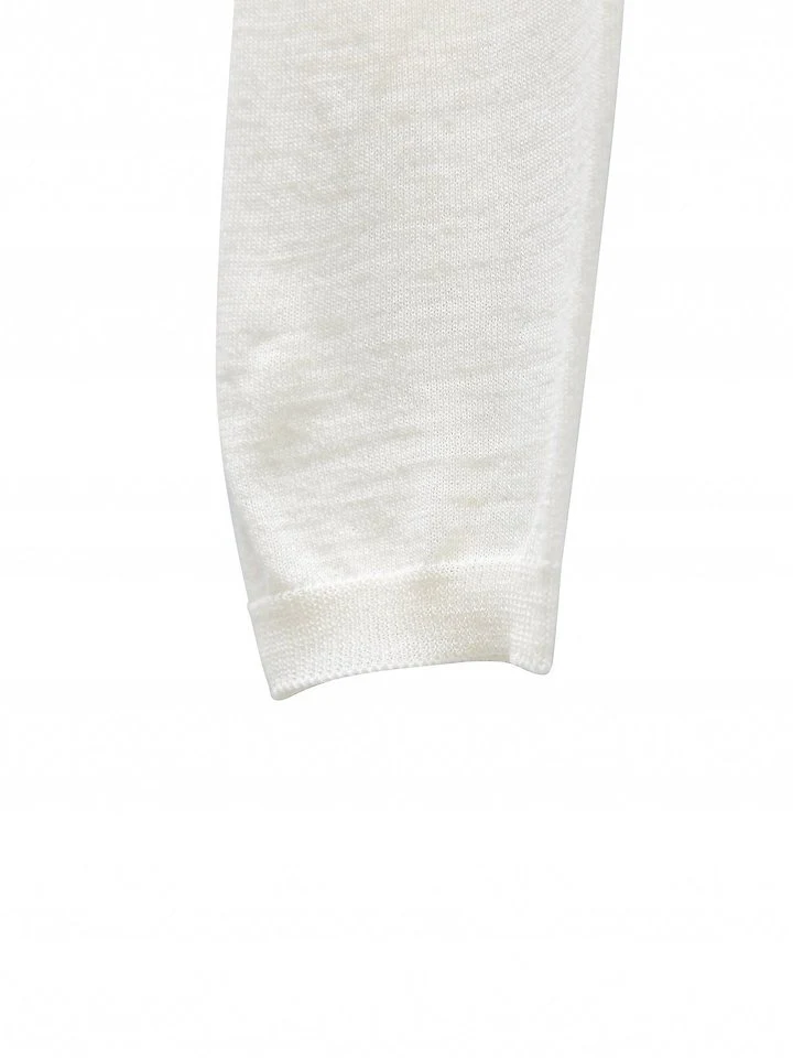 Paper Moon - Korean Women Fashion - #shopsmall - Wool Silk Deep V-Neck Long Sleeve Knit - 12