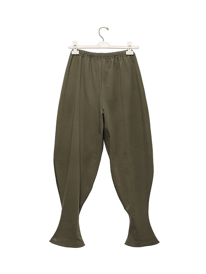 Paper Moon - Korean Women Fashion - #shopsmall - Curved Balloon Leg Jersey Pants - 6
