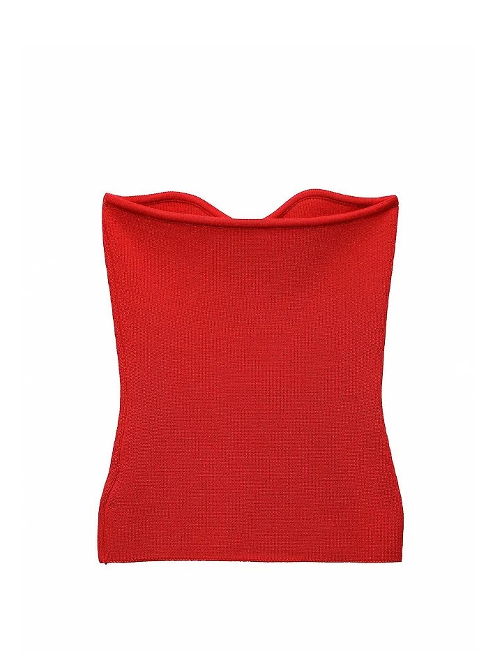 Paper Moon - Korean Women Fashion - #shopsmall - Volume Bust Tube Knit Top - 5
