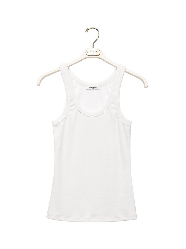Paper Moon - Korean Women Fashion - #shopsmall - Sleeveless Rib Jersey Tank Top - 6