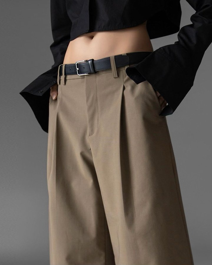 Paper Moon - Korean Women Fashion - #shopsmall - Classic Wide Fit Bermuda Trousers - 6
