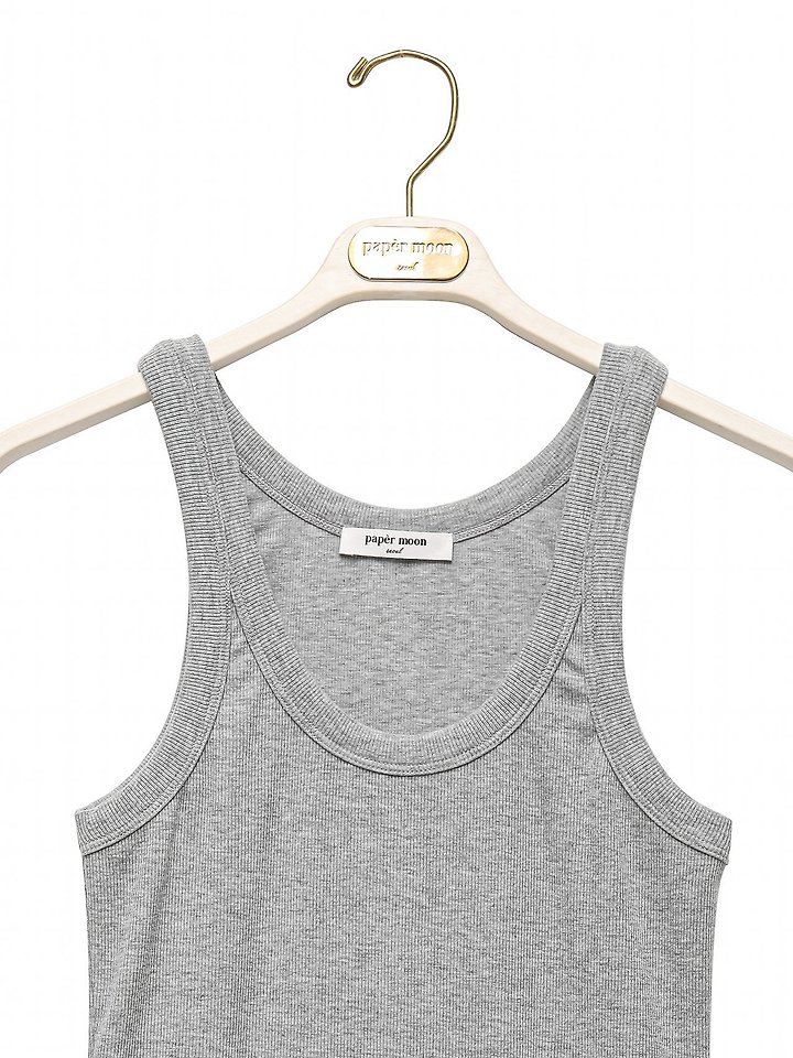 Paper Moon - Korean Women Fashion - #shopsmall - Sleeveless Rib Jersey Tank Top - 8