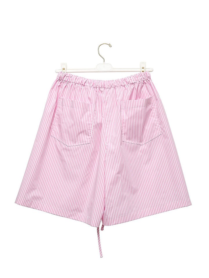 Paper Moon - Korean Women Fashion - #shopsmall - Lounge Striped Set Up Bermuda Shorts - 7