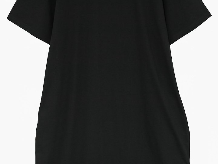 Paper Moon - Korean Women Fashion - #thatsdarling - One-Side Slit Detail Oversized Maxi One-piece - 10