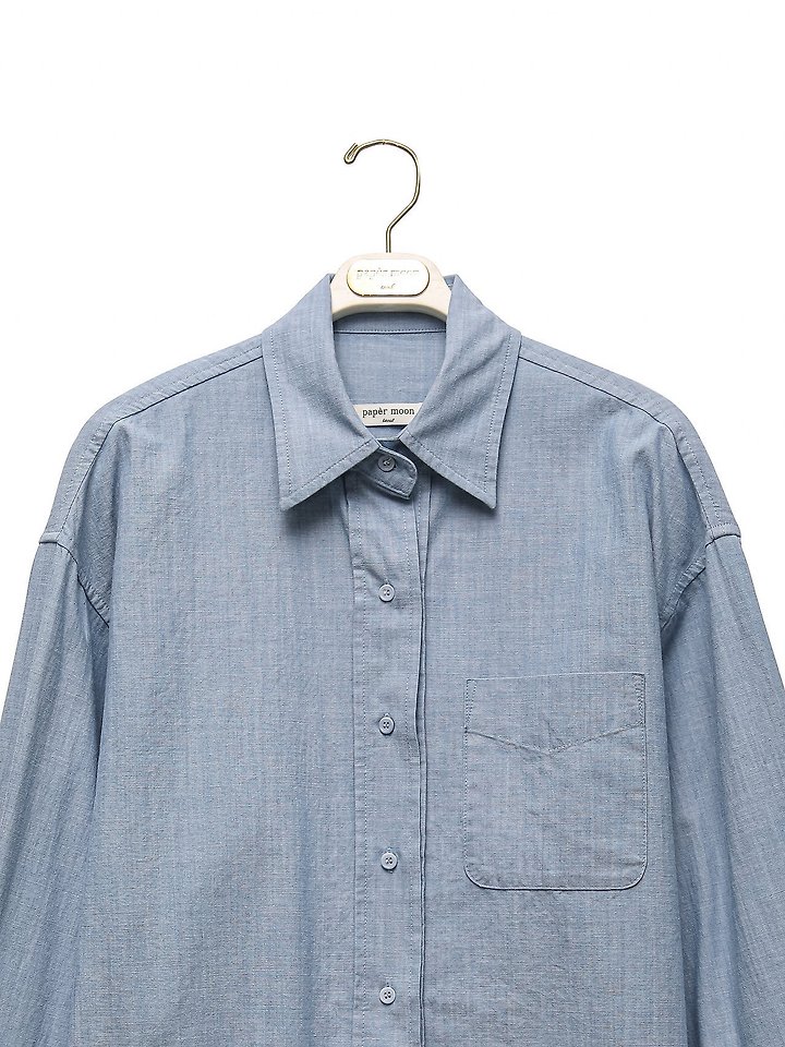 Paper Moon - Korean Women Fashion - #thatsdarling - Soft Linen Oversized Button-Down Shirt - 10