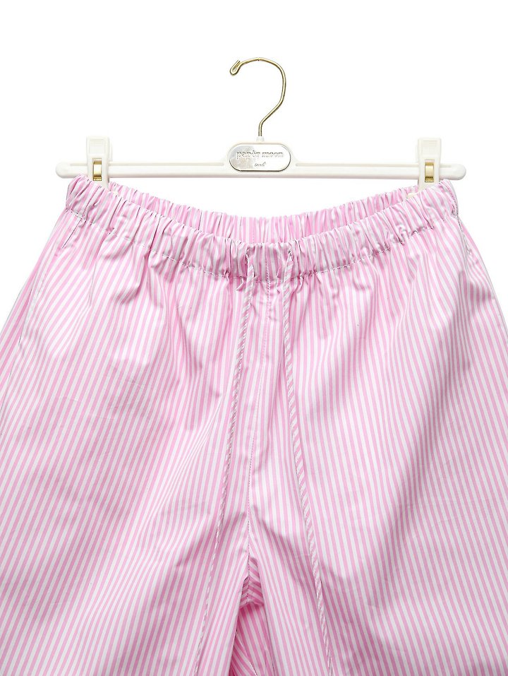 Paper Moon - Korean Women Fashion - #thatsdarling - Lounge Striped Set Up Bermuda Shorts - 8
