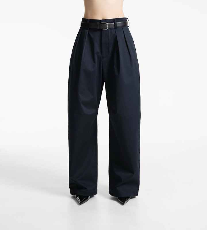 Paper Moon - Korean Women Fashion - #thelittlethings - Curve Volume Wide Chino Pants - 2