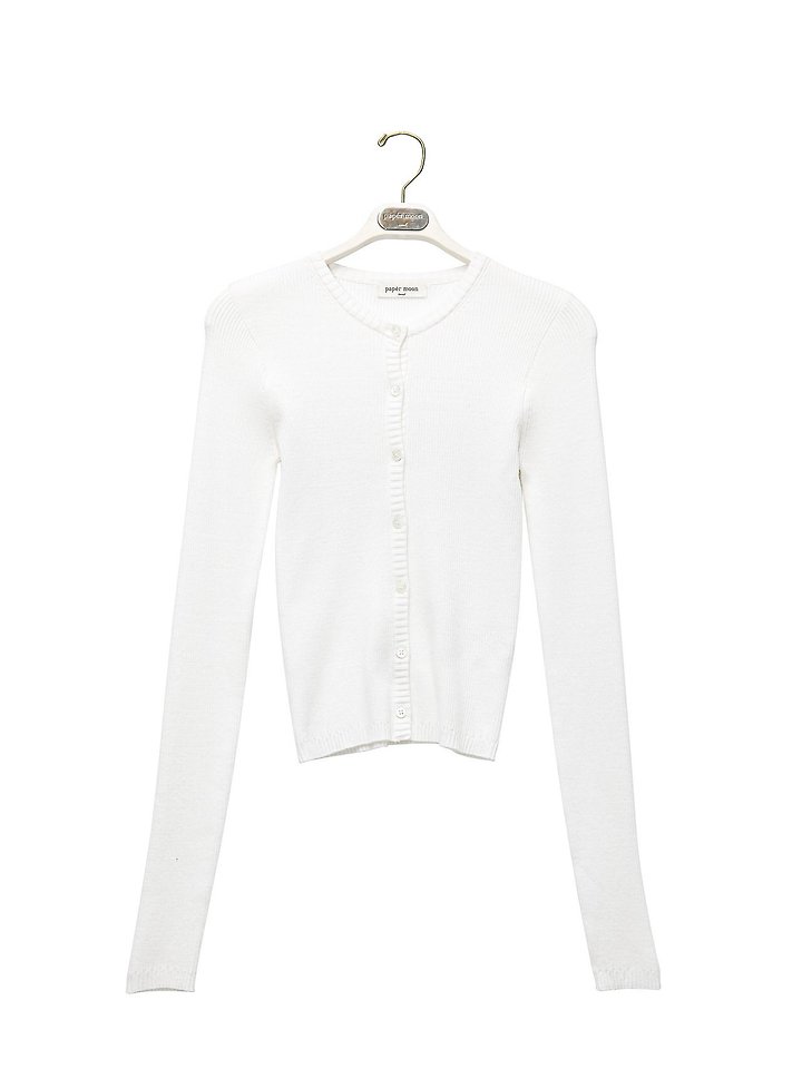 Paper Moon - Korean Women Fashion - #thelittlethings - Ribbed Button-Down Knit Cardigan - 6