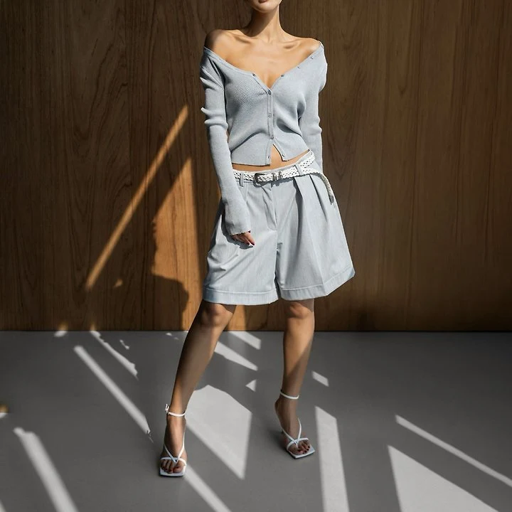 Paper Moon - Korean Women Fashion - #thatsdarling - Essential Tailored Cuff Shorts - 4
