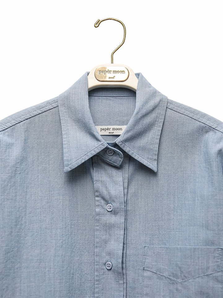 Paper Moon - Korean Women Fashion - #thelittlethings - Soft Linen Oversized Button-Down Shirt - 11