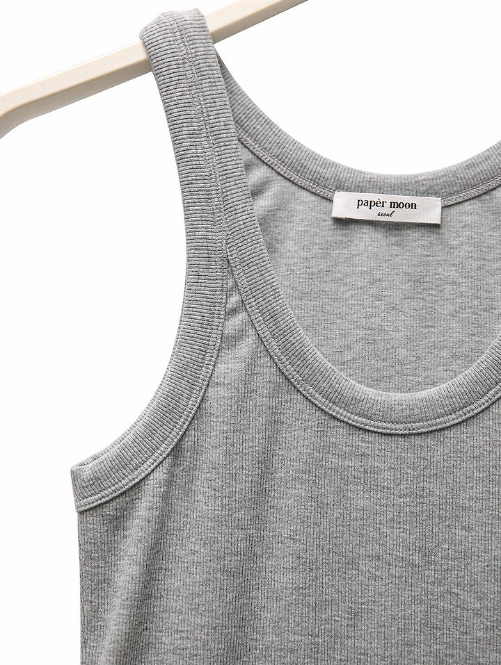 Paper Moon - Korean Women Fashion - #thelittlethings - Sleeveless Rib Jersey Tank Top - 10