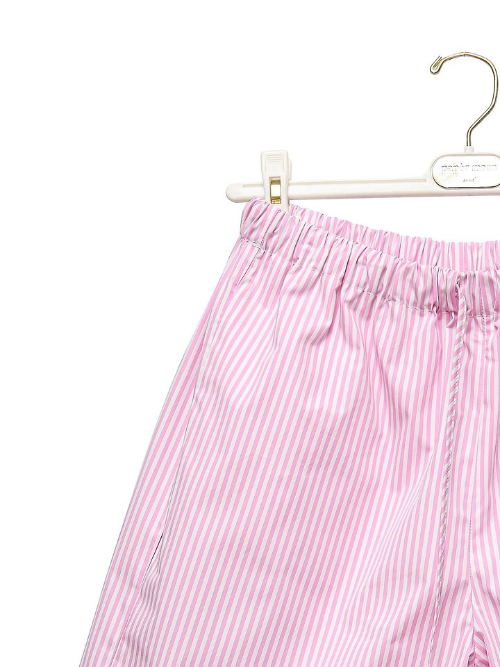 Paper Moon - Korean Women Fashion - #thelittlethings - Lounge Striped Set Up Bermuda Shorts - 9