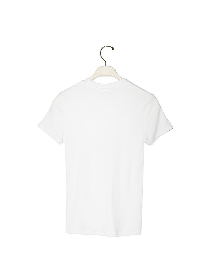 Paper Moon - Korean Women Fashion - #thelittlethings - Ribbed Slim Crewneck Basic Tee - 6