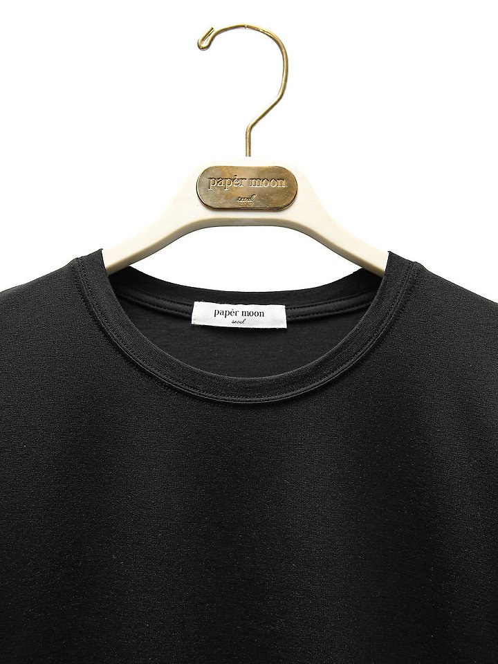 Paper Moon - Korean Women Fashion - #thelittlethings - Classic Slim Fit Tencel Crew Neck Top - 5