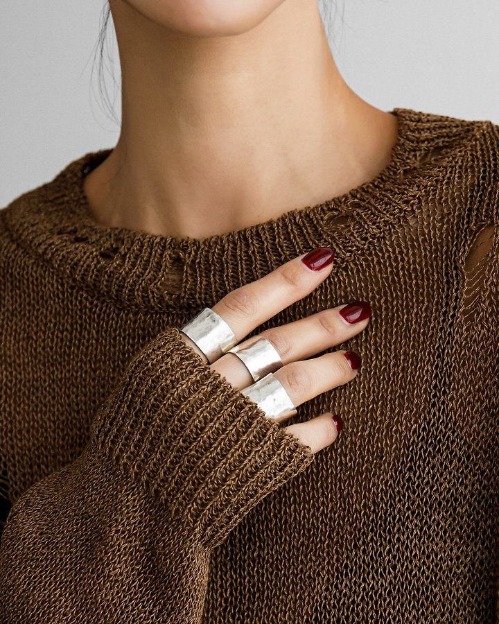 Paper Moon - Korean Women Fashion - #thelittlethings - Distressed Sheer Linen Knit