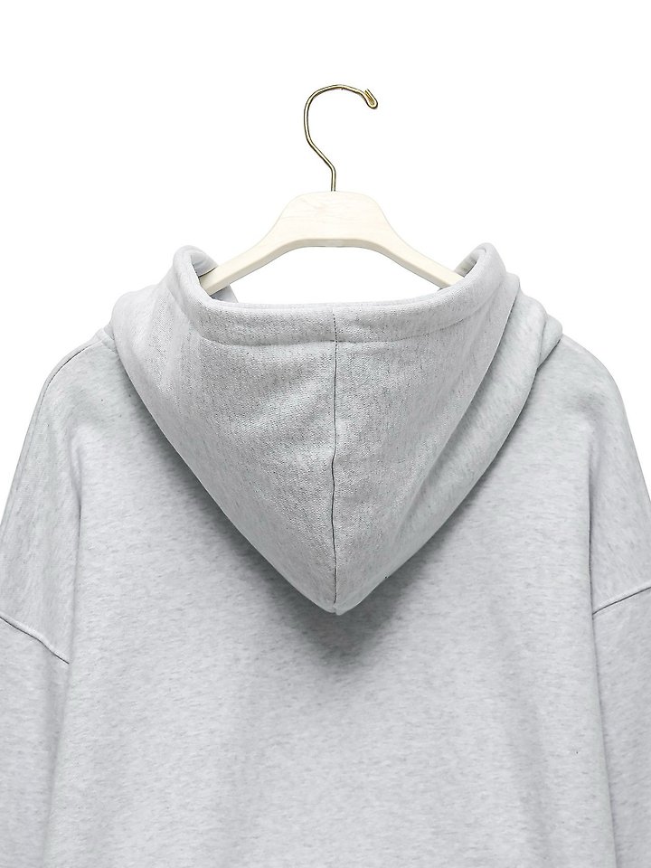 Paper Moon - Korean Women Fashion - #vintageinspired - Classic Oversized Two-Way Zip-Up Hoodie - 12