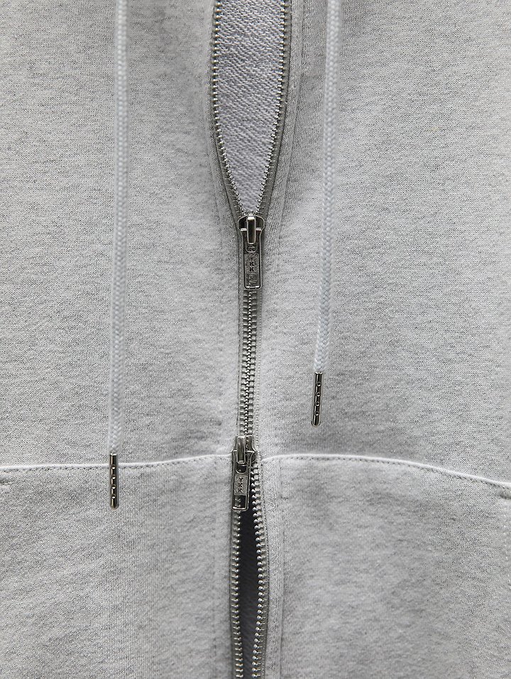 Paper Moon - Korean Women Fashion - #vintagekidsstyle - Classic Slim Fit Two-Way Zip-Up Hoodie - 12